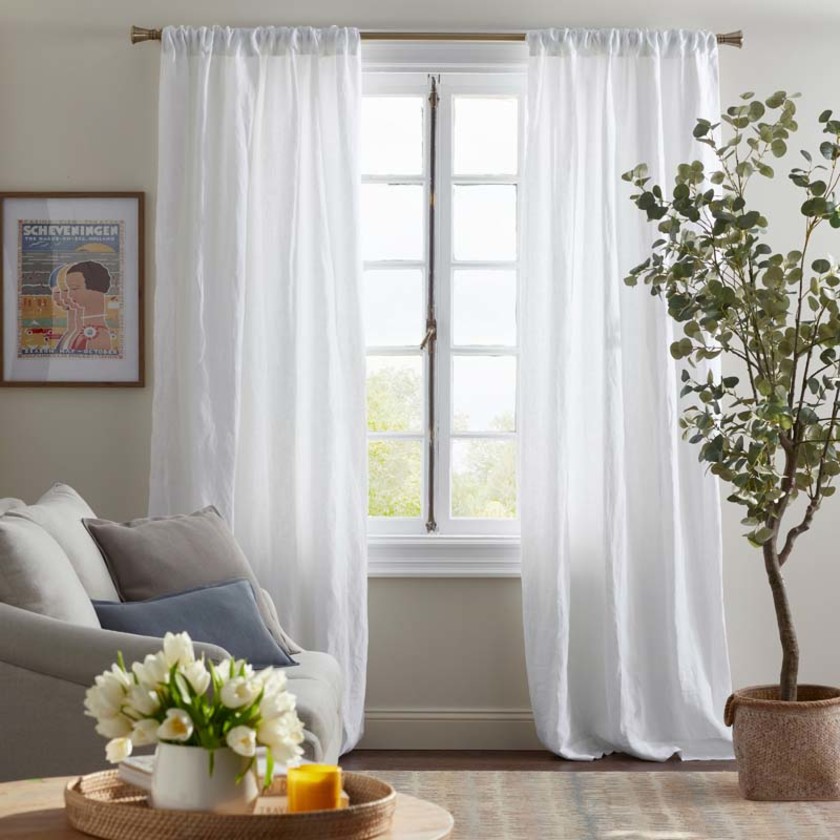 Linen Window Curtain