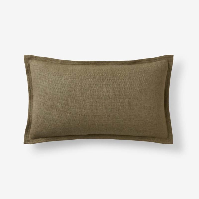 Linen Decorative Lumbar Pillow Cover