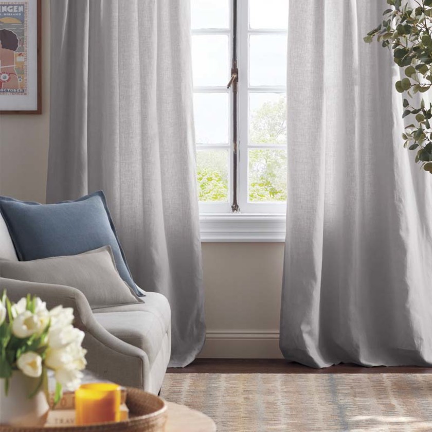 Linen Decorative Square Pillow Cover - Gray, 20 in. x 20 in.,Gray