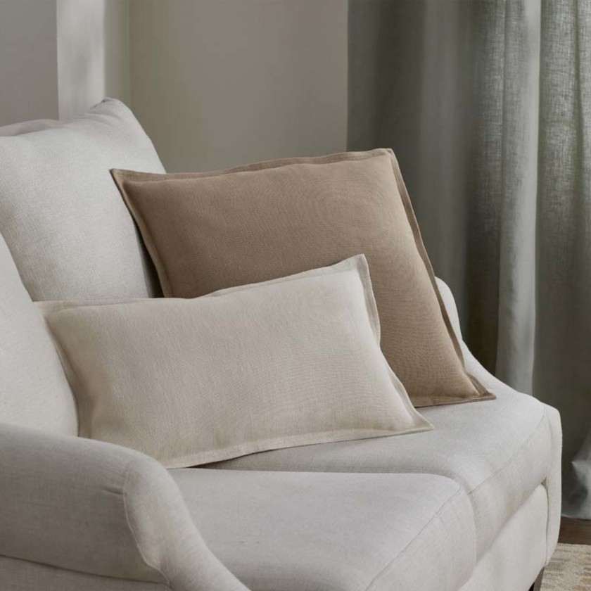 Linen Decorative Square Pillow Cover - Sand, 20 in. x 20 in.,Sand