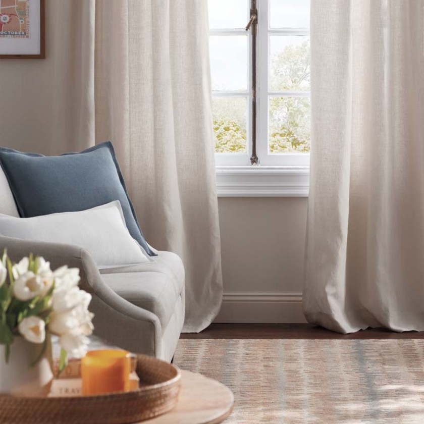 Linen Decorative Square Pillow Cover - White, 20 in. x 20 in.,White
