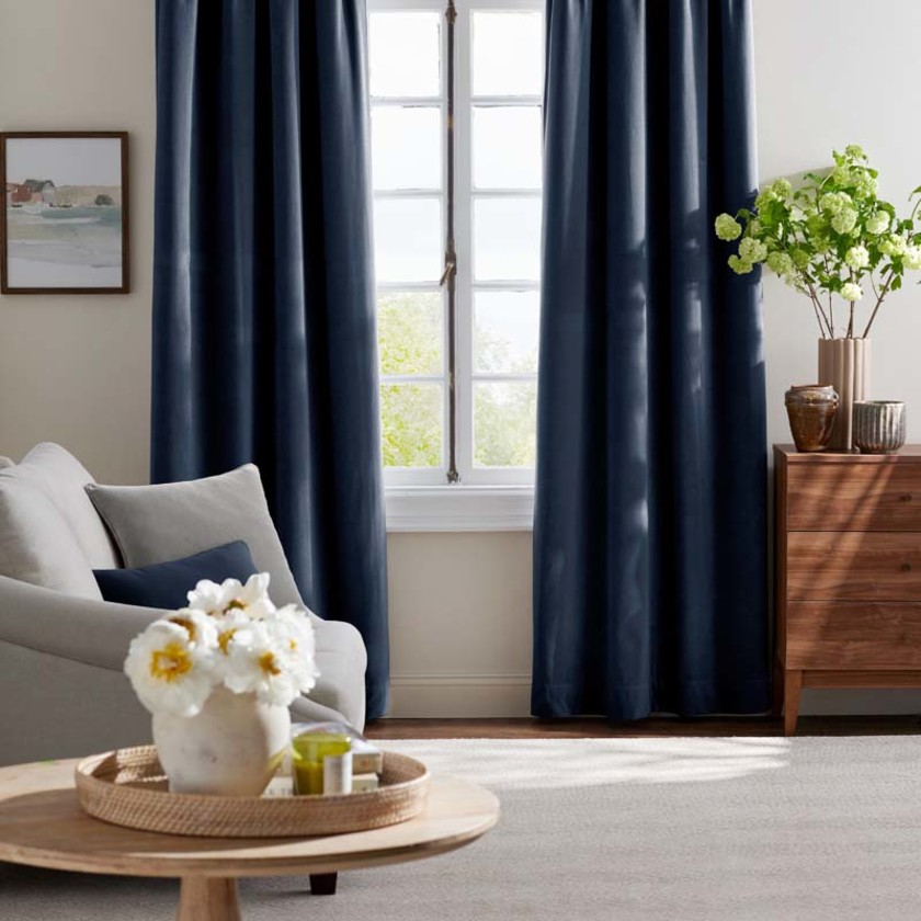 Velvet Decorative Lumbar Pillow Cover - Indigo, 12 in. x 21 in.,Indigo