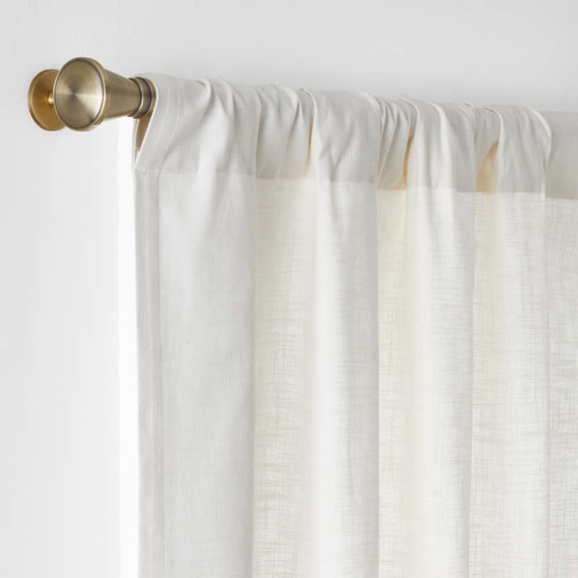Texture Window Curtain - Ivory, 63 in.,Ivory