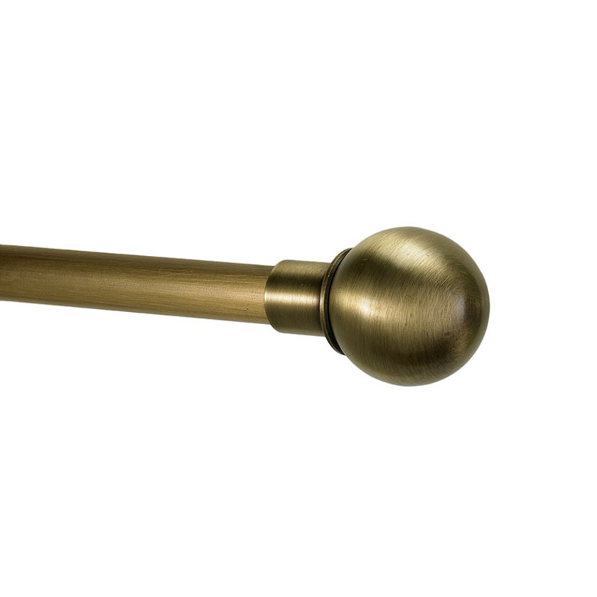 Ball and .75" diameter Rod Set - Antique Gold, 48",Antique Gold