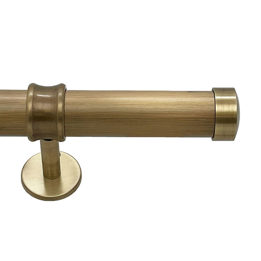 Endcap Finial and 1.5" diameter Rod Set