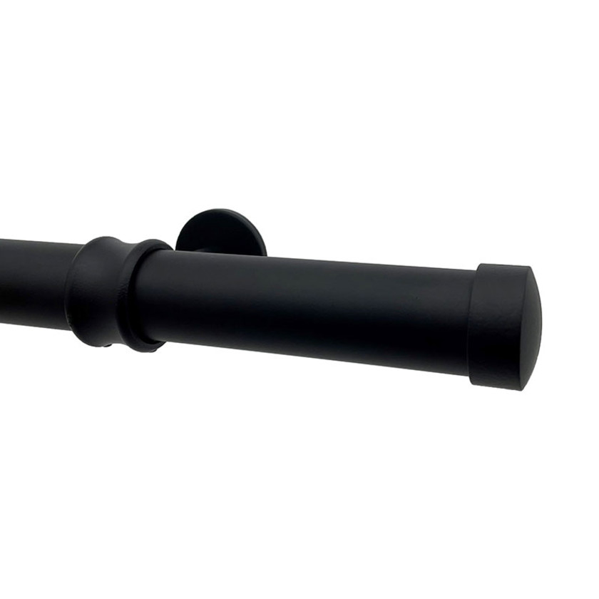 Endcap Finial and 1.5" diameter Rod Set - Fossil, 48",Fossil