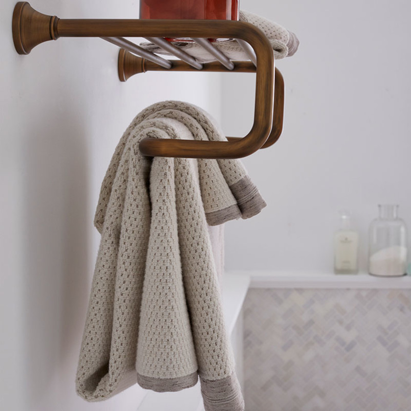 Cotton and Linen Texture Washcloths, Set of 2 - Natural,Natural