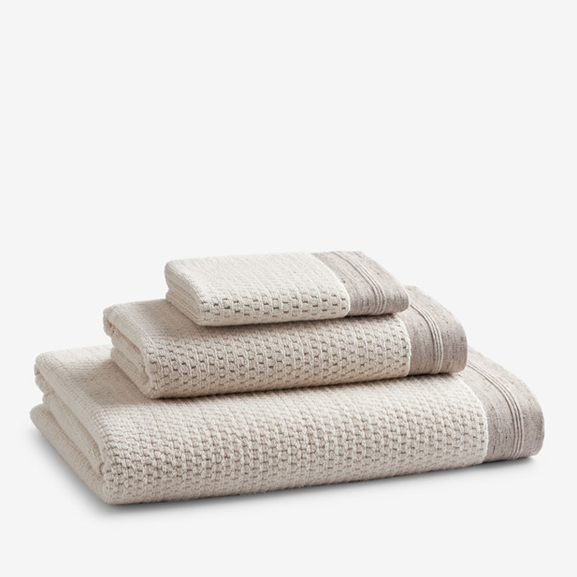 Cotton and Linen Texture Bath Towel