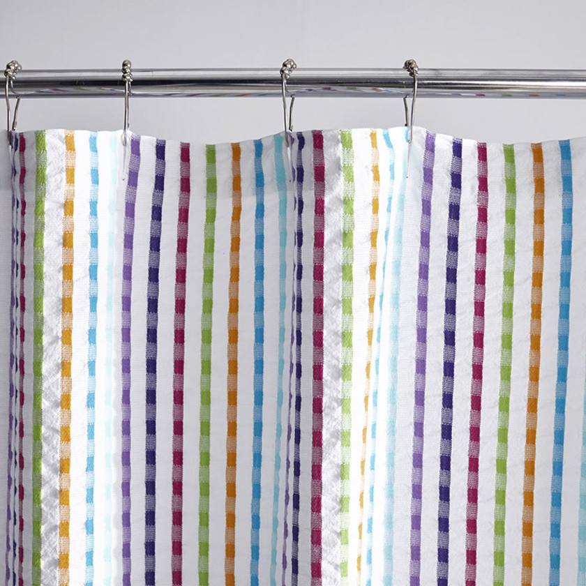 Spectrum Shower Curtain - White,White
