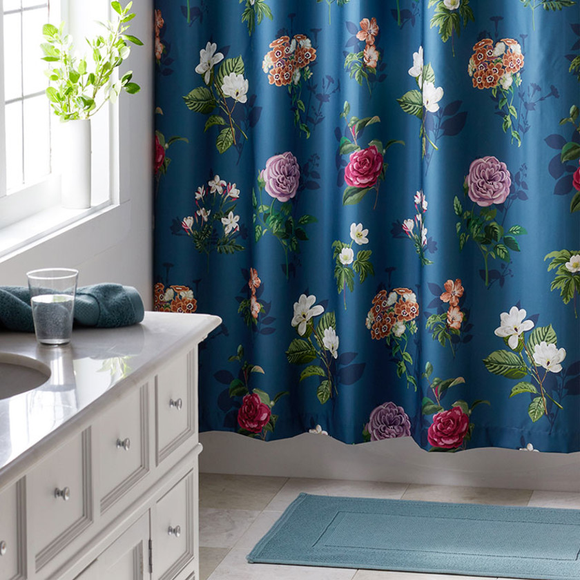 Sterling Cotton Bath Mat - Shore Blue,Shore Blue