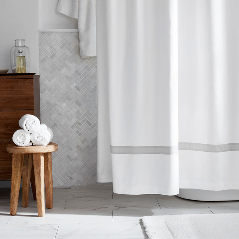 Hotel Shower Curtain - Gray,Gray