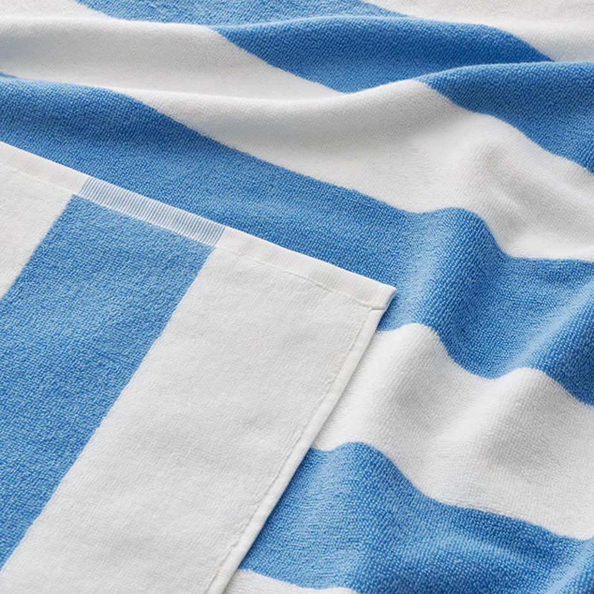 Classic Cabana Stripe Beach Towel - Blue,Blue