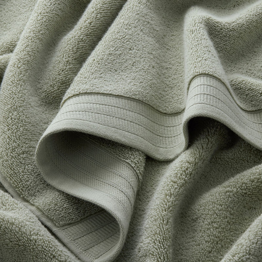 Plush Spa Solid 4-Piece Bath & Hand Towel Set - Willow,Willow