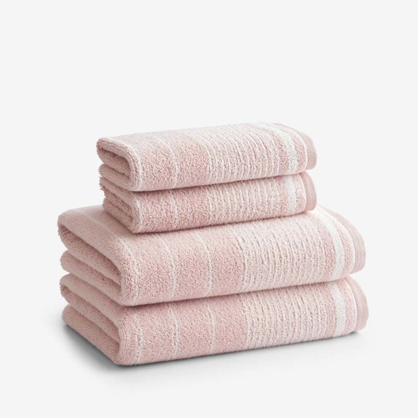 Plush Spa Stripe Bath Towel Set