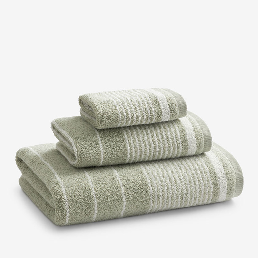 Plush Spa Stripe Cotton Bath Towel The Company Store