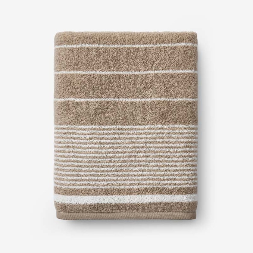 Plush Spa Stripe Bath Towel