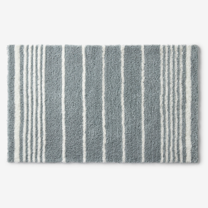 Plush Spa Stripe Bath Rug