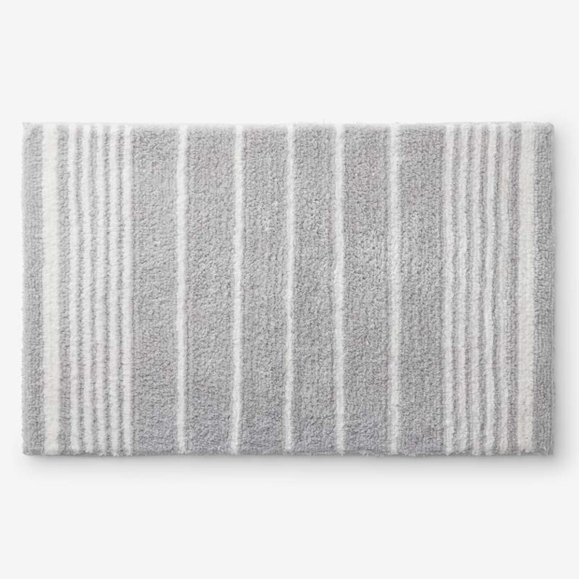 Plush Spa Stripe Bath Rug