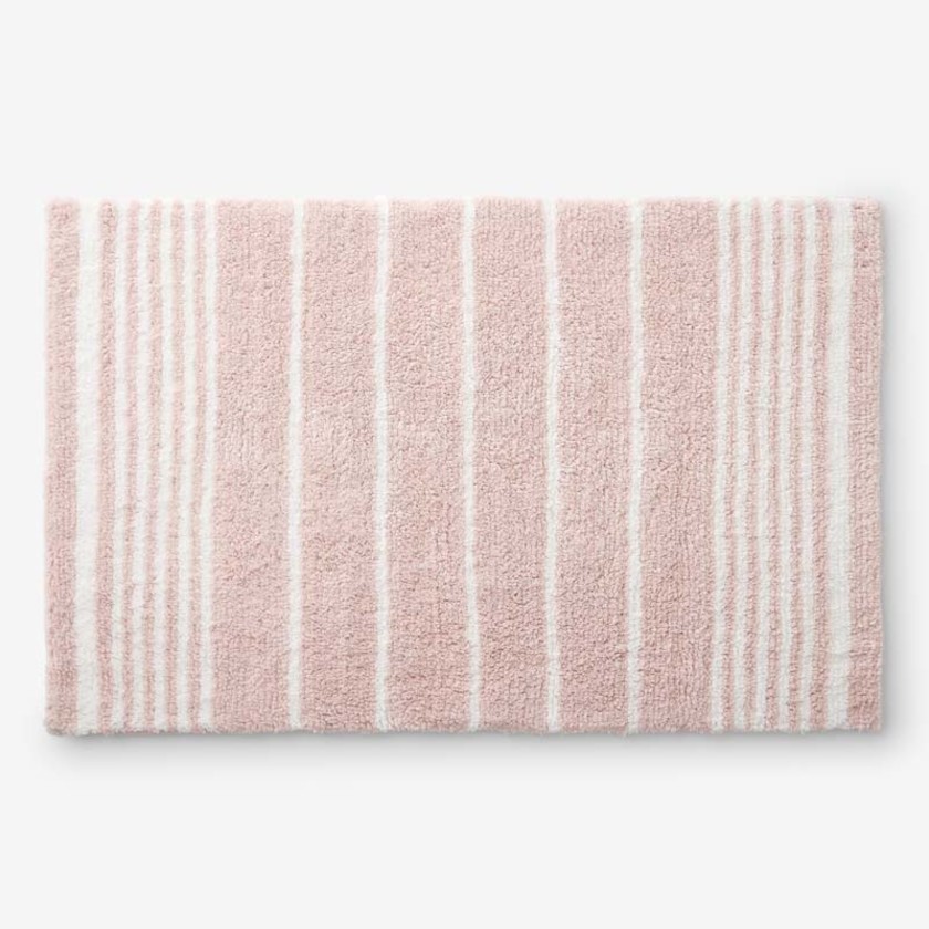 Plush Spa Stripe Bath Rug
