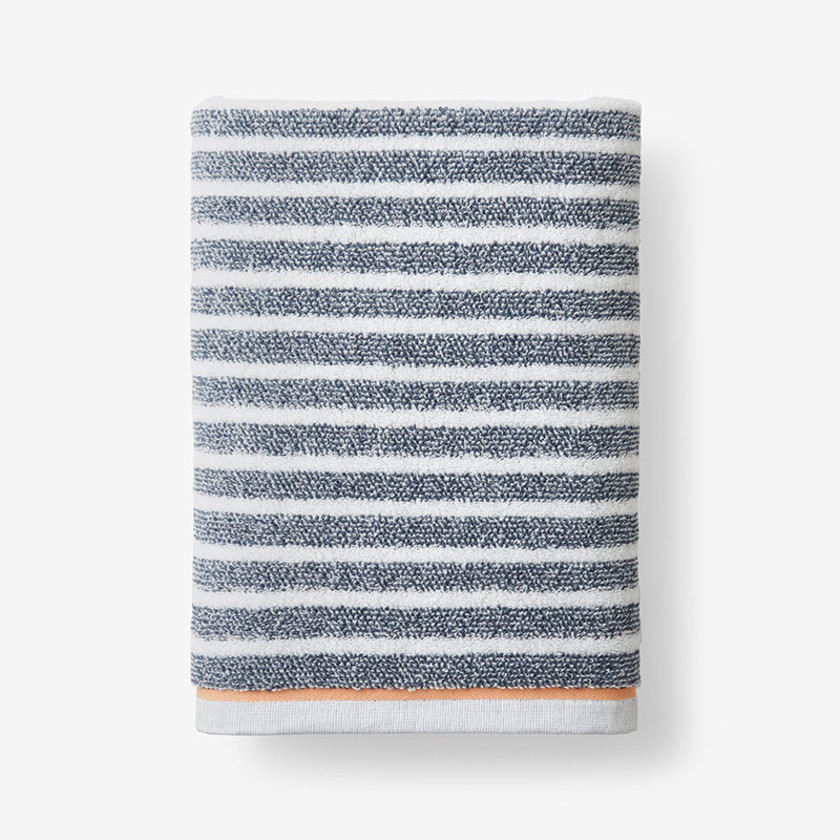 Mélange Stripe Reversible Cotton Towel