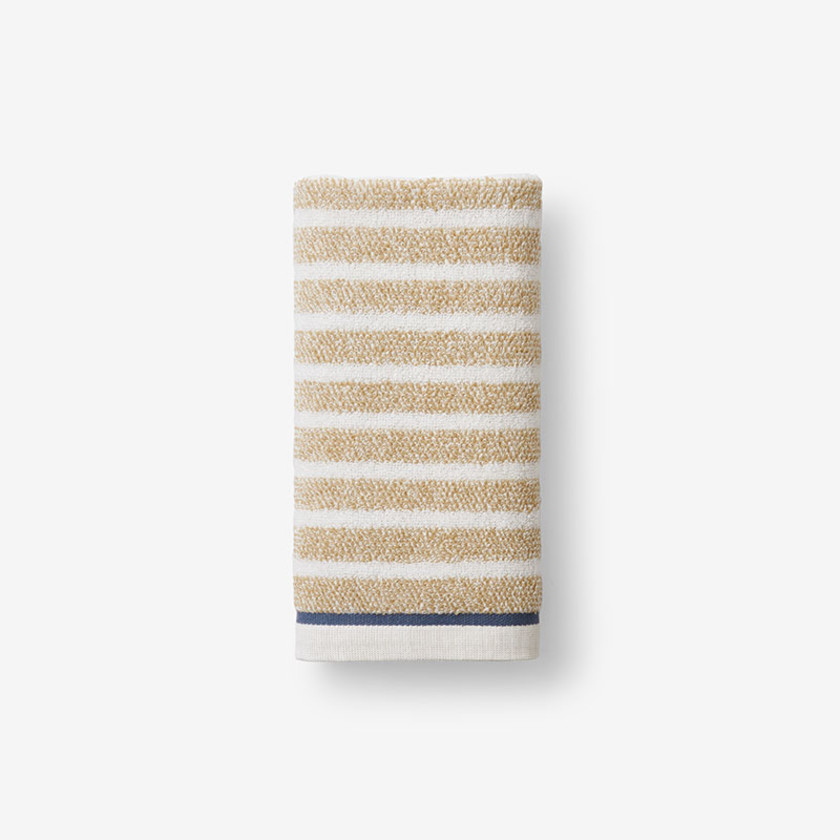 Mélange Stripe Reversible Cotton Towel