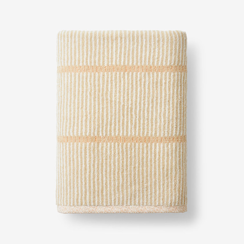 Narrow Stripe Reversible Cotton Towel