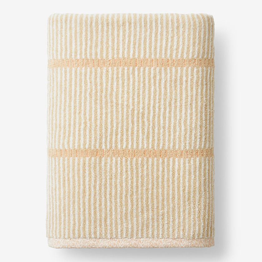 Narrow Stripe Reversible Cotton Towel