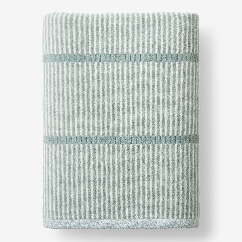 Narrow Stripe Reversible Cotton Towel