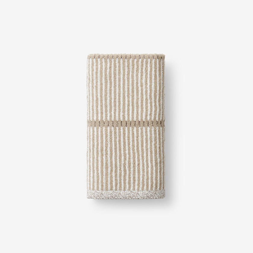 Narrow Stripe Reversible Cotton Towel