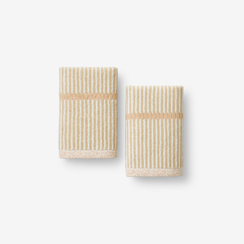 Narrow Stripe Reversible Cotton Towel