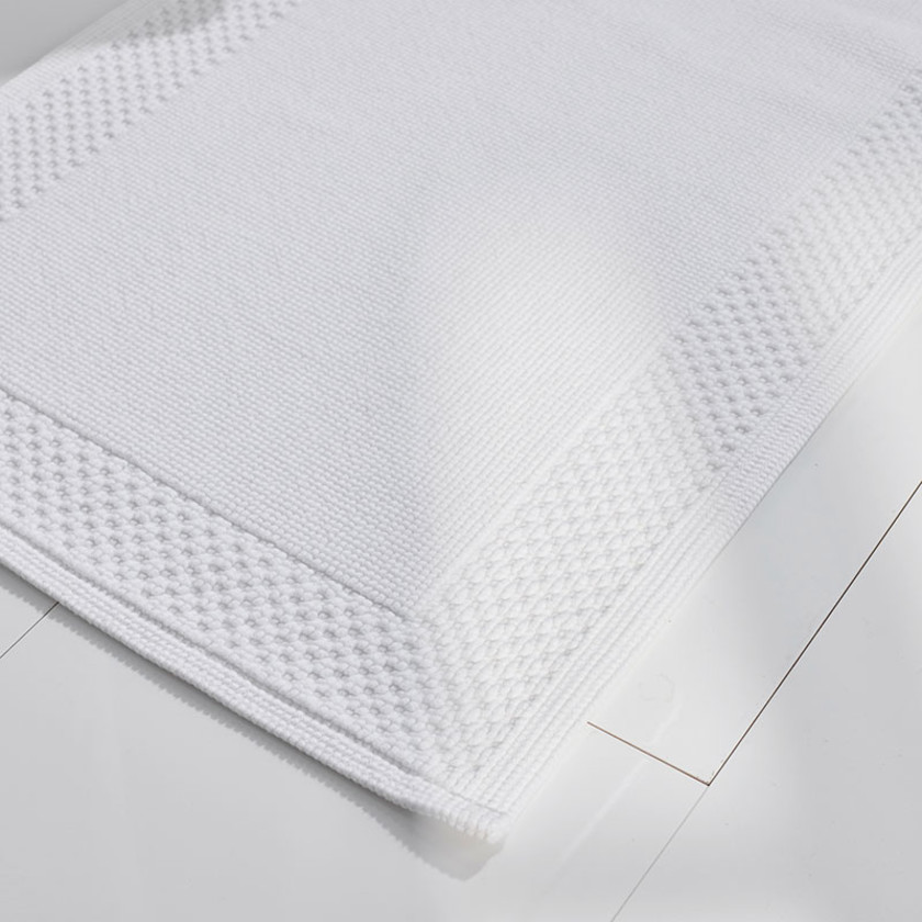 Sterling Cotton Bath Mat - White, 17 in. x 24 in.,White