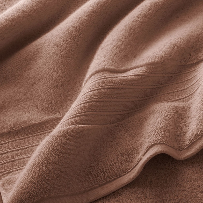 Mirage Aegean Cotton Bath Towel,Caramel