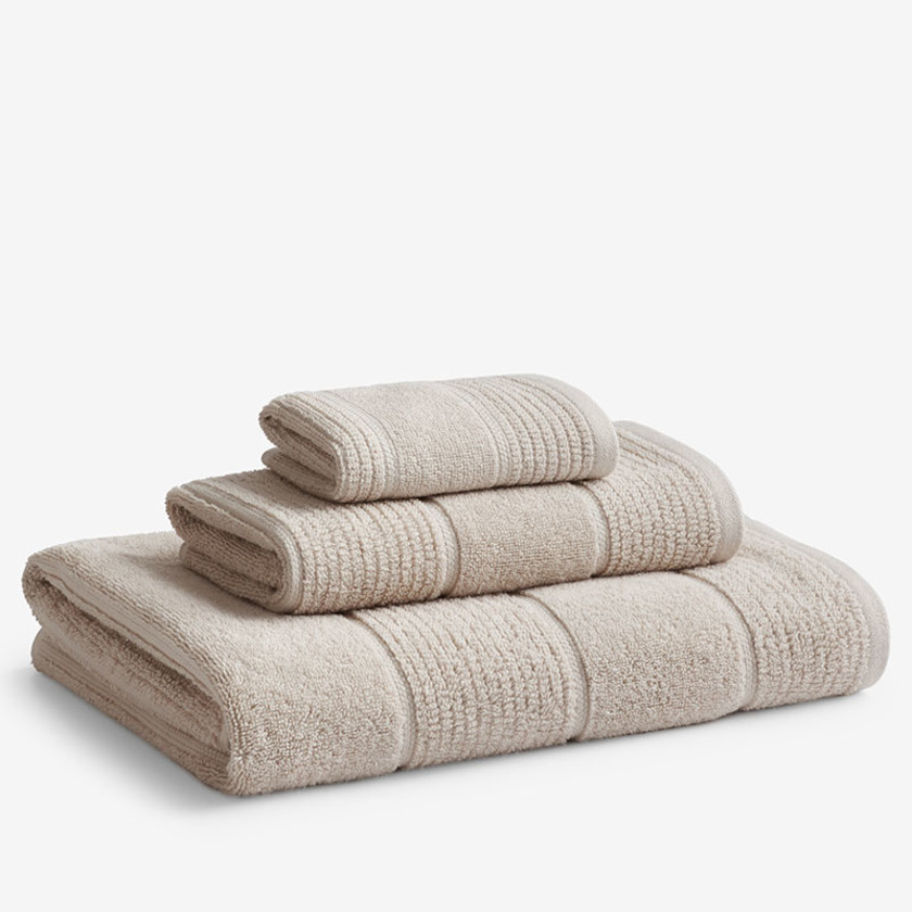 Textured Stripe Bath Towel