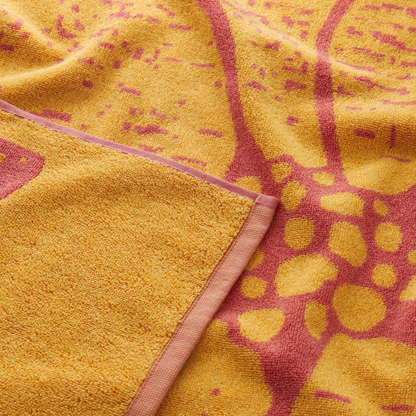 Cotton Terry Beach Towel - Flower,Flower