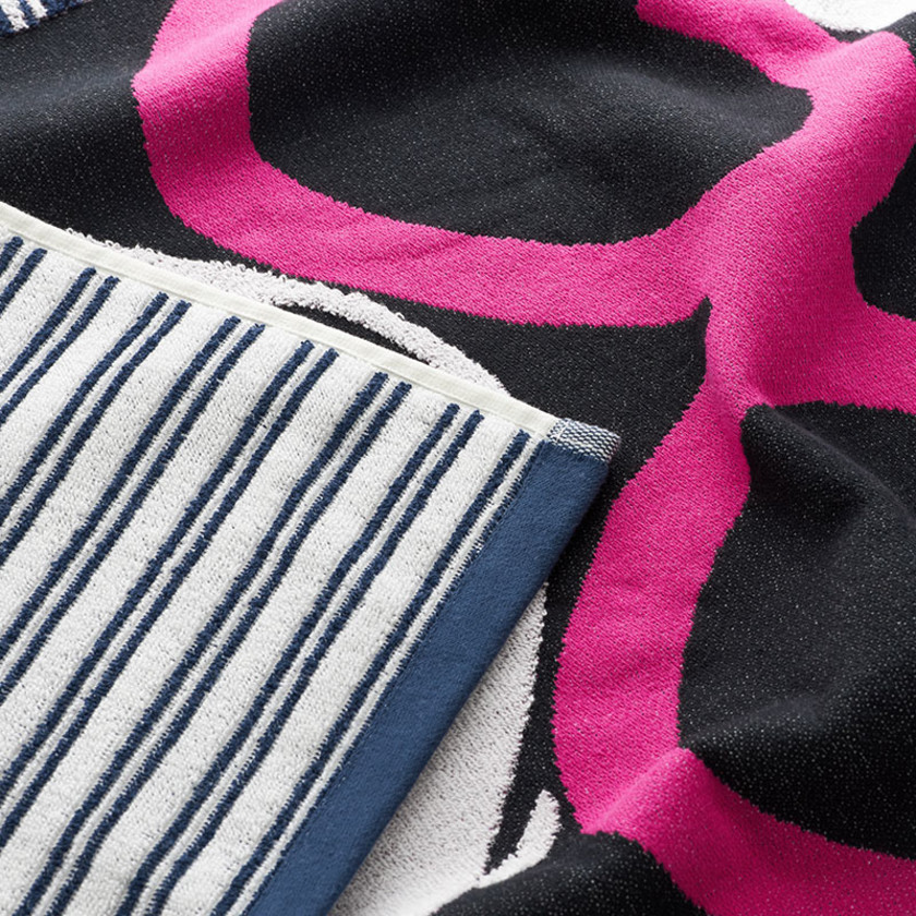Cotton Terry Beach Towel - Hearts,Hearts