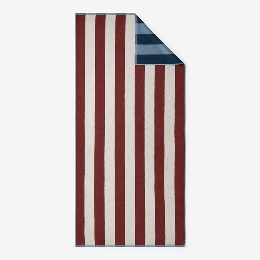 Cabana Stripe Reversible Beach Towel