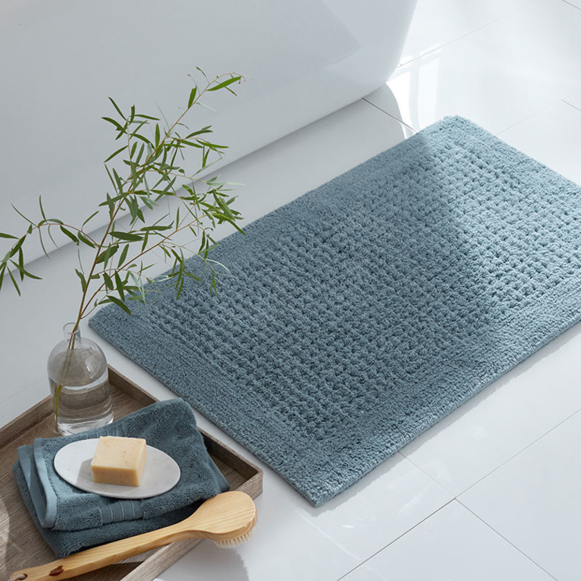 Mirage Bath Rug - Smoky Blue, 17 in. x 24 in.,Smoky Blue