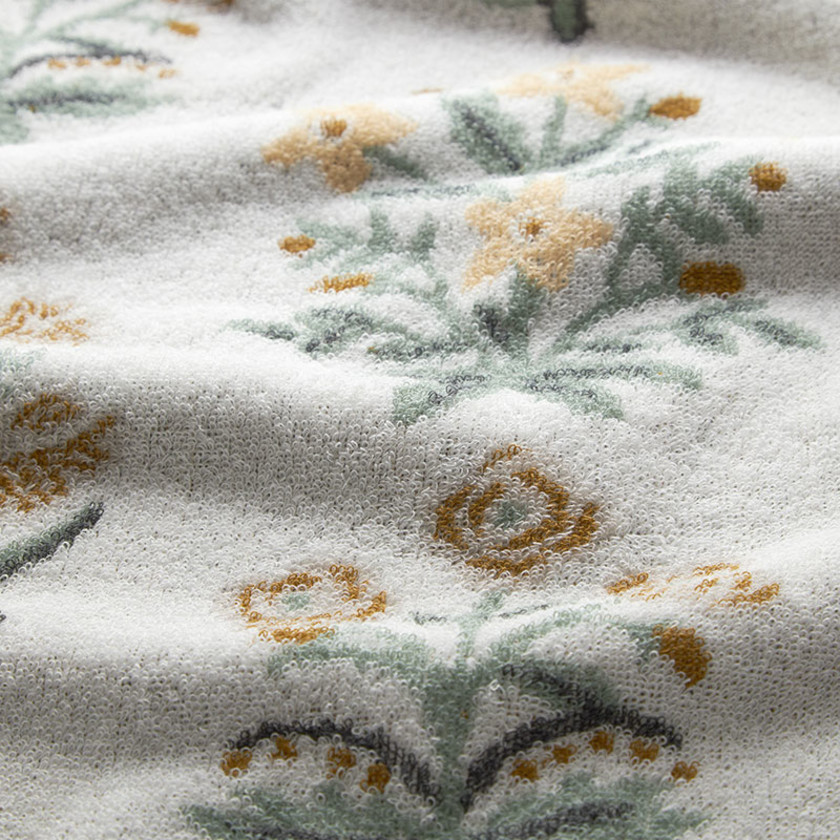 Jacquard Bath Towel - Mughal Rose,Mughal Rose