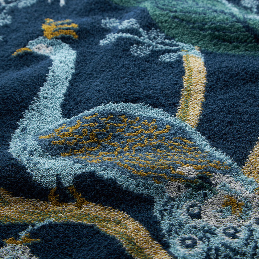 Jacquard Hand Towel - Peacock,Peacock