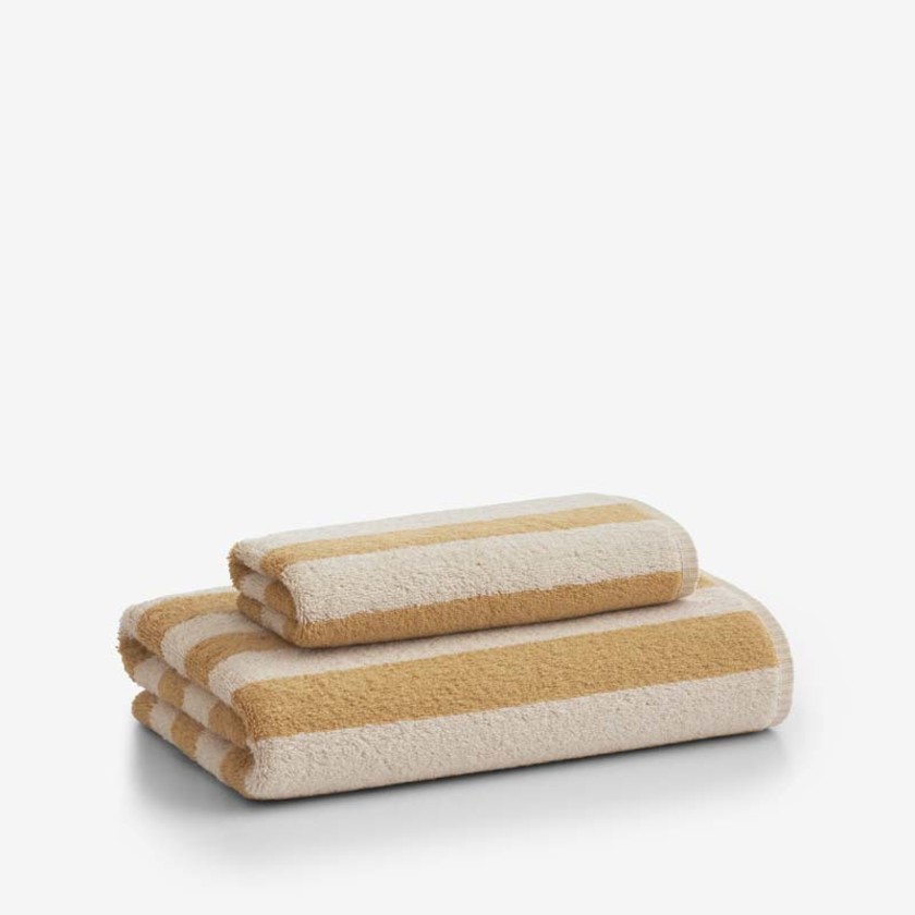 Reversible Stripe Turkish Cotton Bath Towel