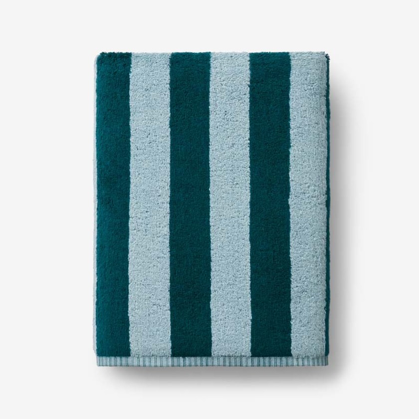 Reversible Stripe Turkish Cotton Bath Towel