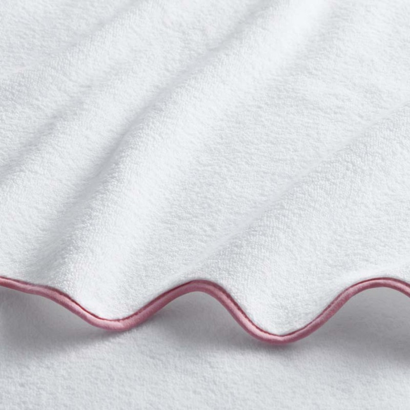 Scalloped Edge Washcloth - Pink,Pink