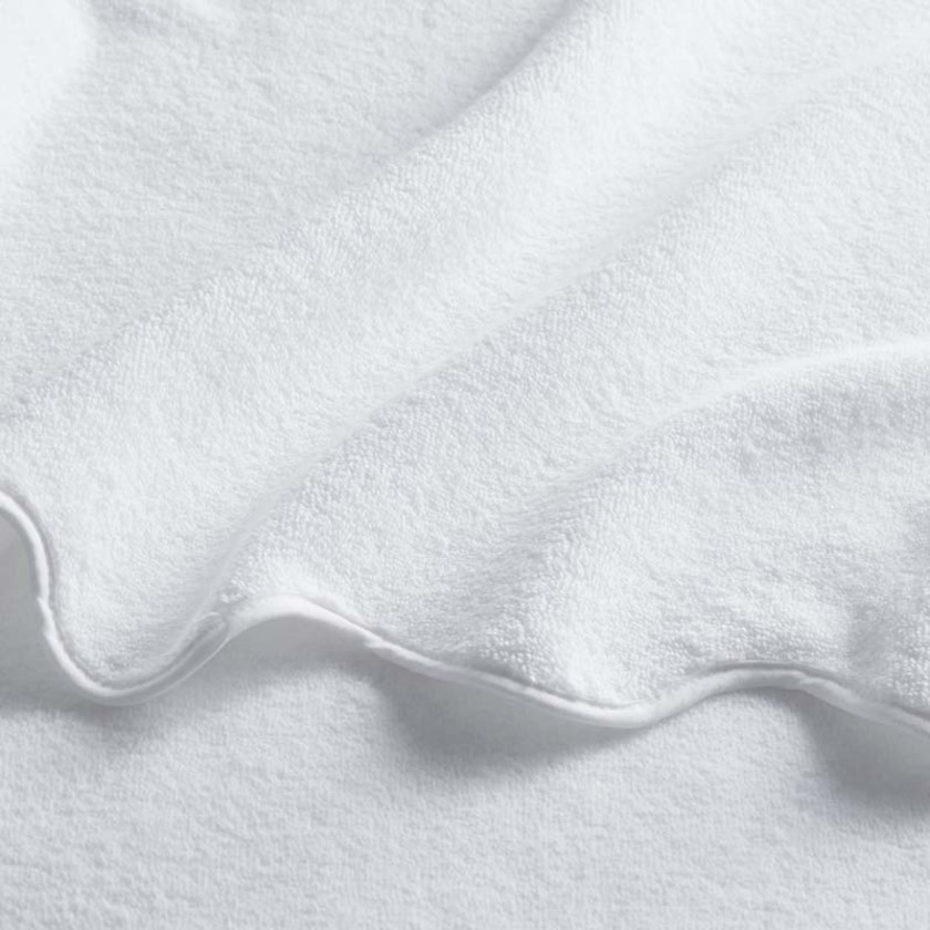 Scalloped Edge Washcloth - White,White