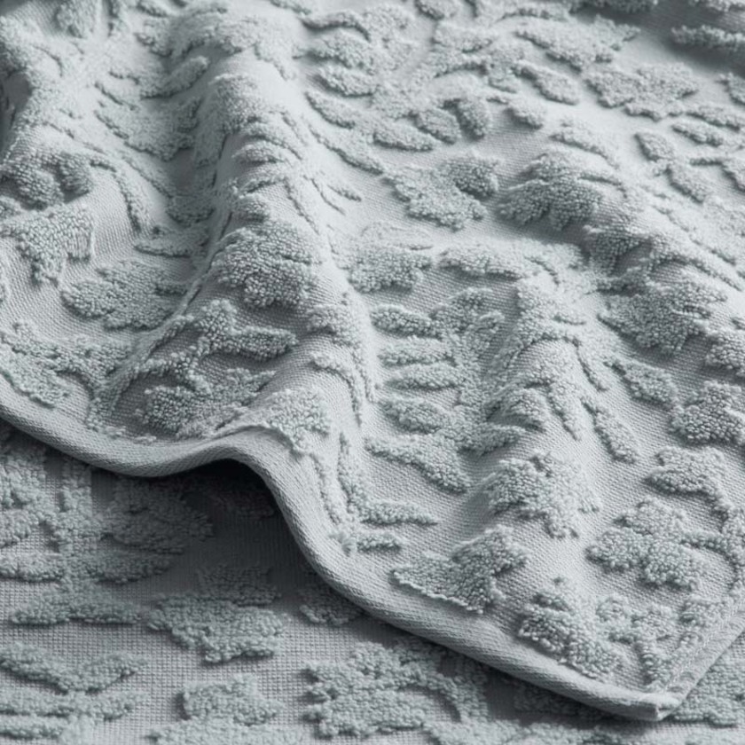 Floral Jacquard Hand Towel - Light Seaspray,Light Seaspray