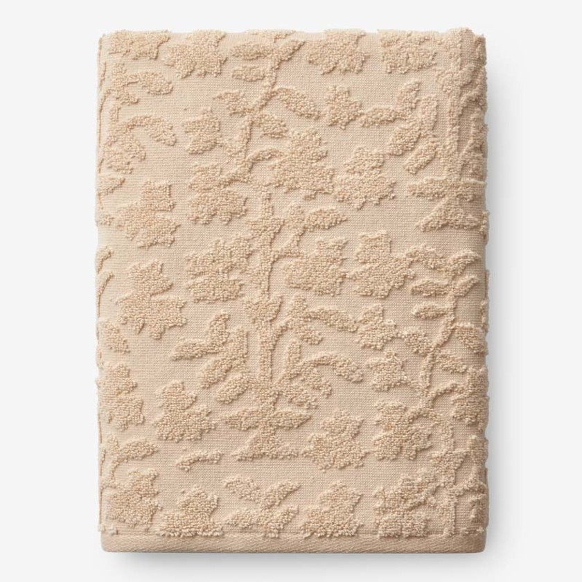 Floral Jacquard Bath Towel