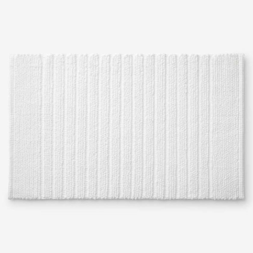 Textured Handwoven Cotton Bath Rug