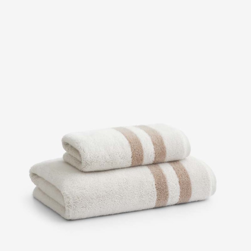 Mirage Aegean Cotton Reversible Stripe Bath Towel