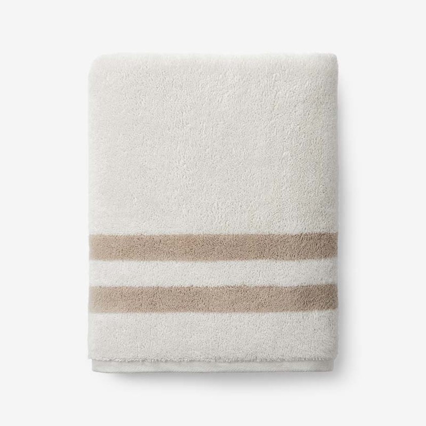 Mirage Aegean Cotton Reversible Stripe Bath Towel