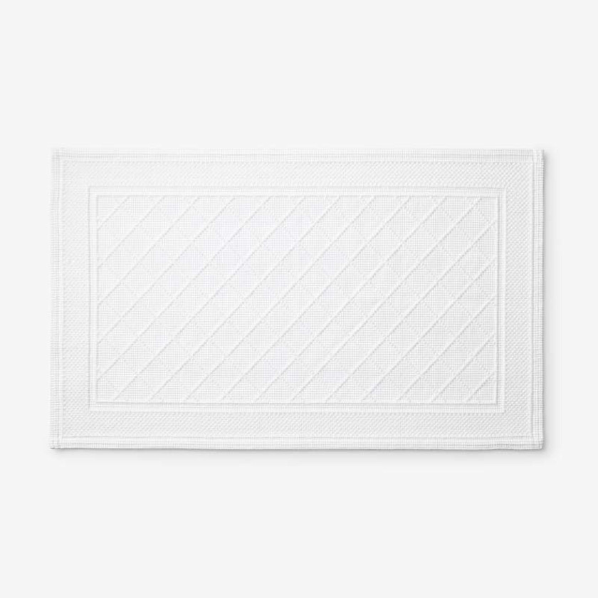 Flatwoven Textured Bath Mat