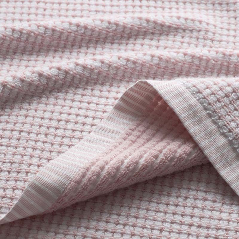 Textured Dot Bath Towel,Blush